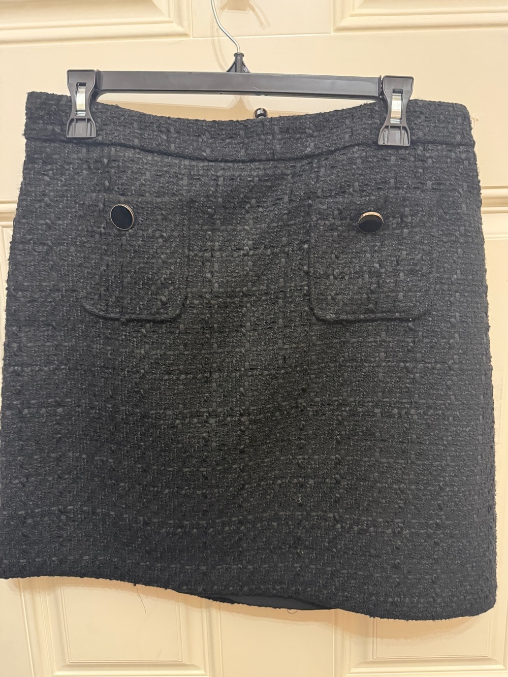 NWT Maison d’Amélie Paris Black Tweed Mini Skirt Size 8
